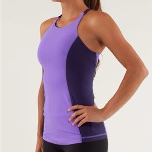 Lululemon Virtuous High Neck Tank - Purple on Purple